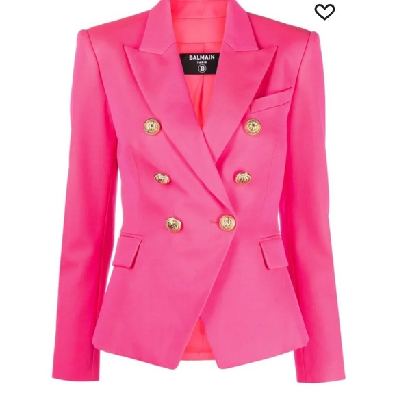 Balmain
double-breasted logo-embossed blazer - Picture 1 of 6
